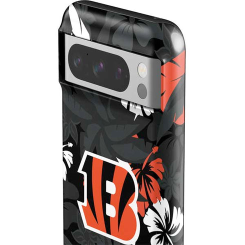 NFL Cincinnati Bengals Tropical Print Google Pixel 8 Pro Impact Case